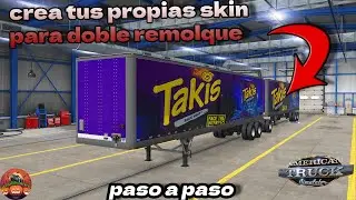 ¡¡COMO HACER SKIN PARA DOBLE REMOLQUE AMERICAN TRUCK SIMULATOR!! // SCS.SOFTWARE - ATS