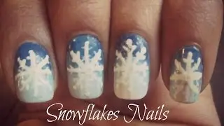 [CHRISTMAS NAIL ART N&deg;3] - Snowflakes Nails !
