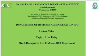 Exim Policy I IGST I Snsinstitutions