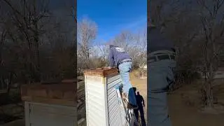 Chase over removal!  #chimney #diy #construction #art #viral #shorts #edit #satisfying #anime #100k