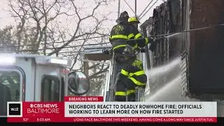 Team Coverage: Baltimore City firefighter dies after battling two-alarm rowhome fire