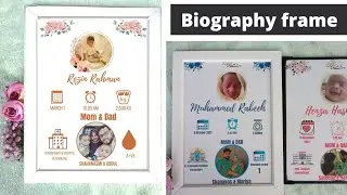 biography frame making | editing | photo frame