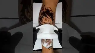 Monkey D Luffy anime tattoo idea #animetattoo #tattoodesigns
