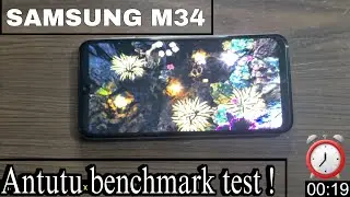 Samsung M34 AnTuTu Benchmark Test ! Complete video with Timer !