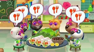 My Talking Tom Friends Spring update 2024 Funny Food Gameplay Android ios