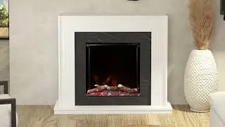 Elgin & Hall Pryzm Lumos Electric Fireplace Suite | Flat Wall Installation with Arteon 600 Fire