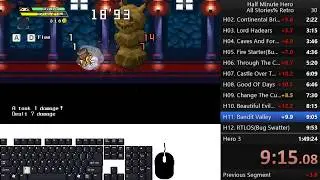 Half Minute Hero: Super Mega Neo Climax Ultimate Boy Edition All Stories% (Retro) in 1:42:57.54 (WR)