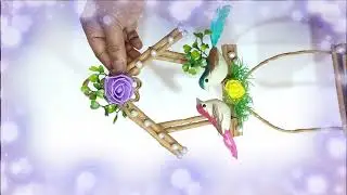 Waste Carry bag craft ideas....