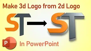 How to Make 3d Logo in PowerPoint | Make 3d Logo | How to Make 3d Logo from 2d Logo