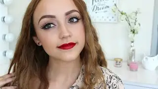 EASY look- Glossy Red Lips!
