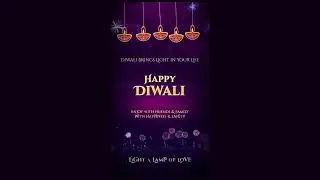 Happy Diwali Story V1 After Effects Video Template #diwali #diwalispecial #diwali2025 #video  #wish