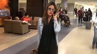 Alessandra Ambrosio Returns Home After Sizzling Bikini Shoot In Puerto Rico