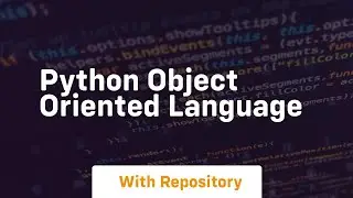 python object oriented language