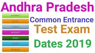 AP CETs 2019 | AP Entrance Exam Dates 2019 | AP Eamcet Icet pgcet lawet ed cet Exam dates 2019