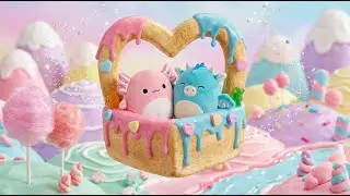 Adorable Valentine Squishy World 💕 | Calm & Cozy Kids Ambience