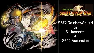 Naruto Online: XGNW EP5: S572 RainbowSquad vs S1 Immortal & S612 Ascension!