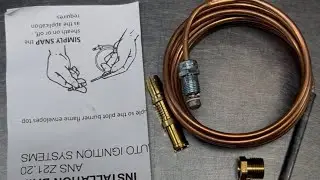 Thermocouple swap on a Scheer Grill (manuten&ccedil;&atilde;o em churrasqueira &agrave; g&aacute;s)