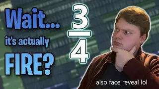 Making a beat in 3/4 time then rapping over it