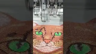 Bengal Cat Embroidered T Shirt &mdash; Custom Machine Embroidery Process | Made to Order