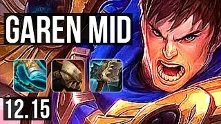 GAREN vs SYNDRA (MID) | 7/1/8, 1.3M mastery, 300+ games | KR Diamond | 12.15