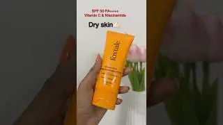 oily skin❌ FoxtaleGlow Sunscreen #shorts#sunscreen #viralvideo