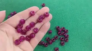 Purple Transparent Acrylic Pony Large Hole Beads 6mm x 9mm Pack Of 100+ Y15855