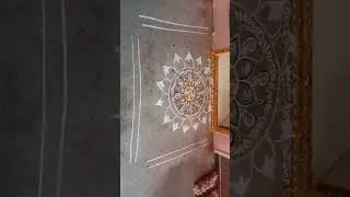 simple daily muggu/kolam/ Rangoli/traditional Indian art/ simple borders muggu