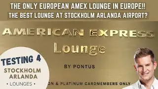 This is the BEST airport lounge at ARN | SAS GOLD LOUNGE, ONLY EUROPEAN AMEX CENTURION LOUNGE + MORE