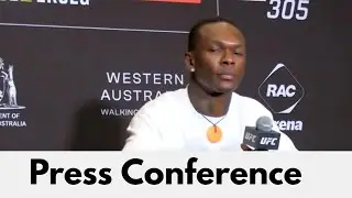 Israel Adesanya UFC 305 - Pre Fight Press Conference Reaction Video