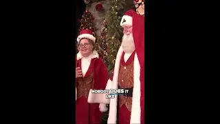 Dom Tiberi talks with Santa and Mrs. Claus at Easton's Grand Illumination