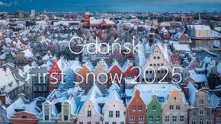 Gdańsk w 2025 roku i pierwszy śnieg - dron 4K / Gdańsk in 2025 with the first snow