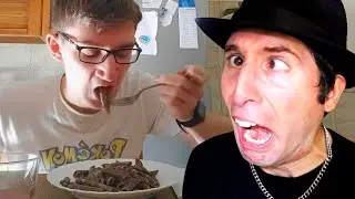 RAGAZZO BEVE CAFFÈ e PREPARA la CARBONARA - PARODIA
