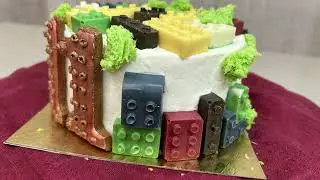 Идея торта для любителя ЛЕГО#Cake idea for a LEGO lover
