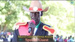 Chief Marol Garang Kooch performed his songs at Baidit cultural celebration in Bor  young people