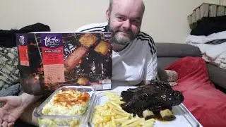 First time trying beef dino ribs uk mukbang 