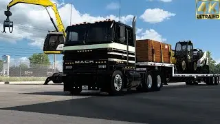 ATS 1.56 Mods | 4K | Wade 53ft Stepdeck: Maximum Cargo Optimization - Mack MH613