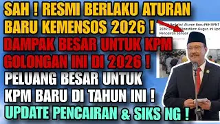 TOK ! RESMI BERLAKU ! ATURAN BARU KEMENSOS ! DAMPAK KE KPM DI PENCAIRAN BANSOS TAHAP 1 2026 !