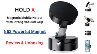 Portronics Hold X Review - Magnetic Mobile Holder Unboxing | iPhone Holder | Android Phone Holder