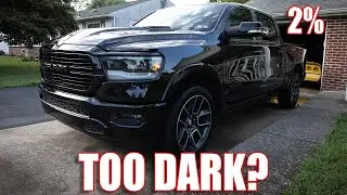 Мой RAM 1500 наконец-то получил тонировку стекол