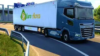 DAF Delivery Milk (20t) from Bern to Birmingham Realistic driving I Euro Truck Simulator 2#est4
