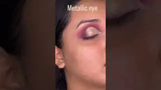 Metallic eye makeup tutorial | bridal eye makeup look