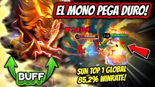 ¡NADIE PUEDE ESCAPAR DE SUN DESPUES DEL BUFF! SUN TOP 1 GLOBAL 85.2 WINRATE! | MOBILE LEGENDS