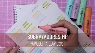 Probando los SUBRAYADORES PASTEL MP | Papelería LOW COST | PAPELERÍA BARATA