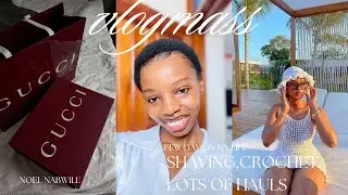 VLOGMAS (shaving my hair,lots of shopping hauls & crocheting)