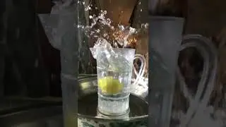 Slow-Motion Water Splash: Apple Edition #slowmotion #slowmo #shorts #short