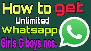 How to get unlimited Whatsapp numbers || By Technical Point 4U👆👆👆