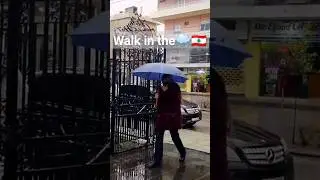 Walk in beautiful rain🌧️Soothing rain sound🎶🇱🇧
