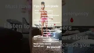 Tips for 6th grade #tips #girl #fypシ