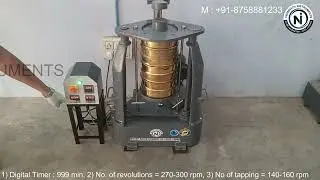 Rotap Sieve Shaker (NI-RS-201) as per IS 5461 : 1984 for particle size analysis of metal powders.