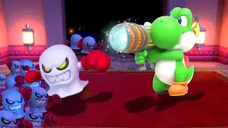 Mario Party Switch Minigames - Knockout by Yoshi vs His Friends